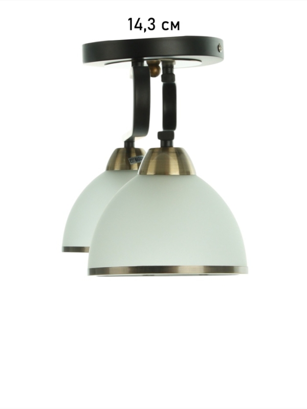 Люстра "Рендо" 2хЕ27 40Вт черно-бронзовый 44х15х23 см