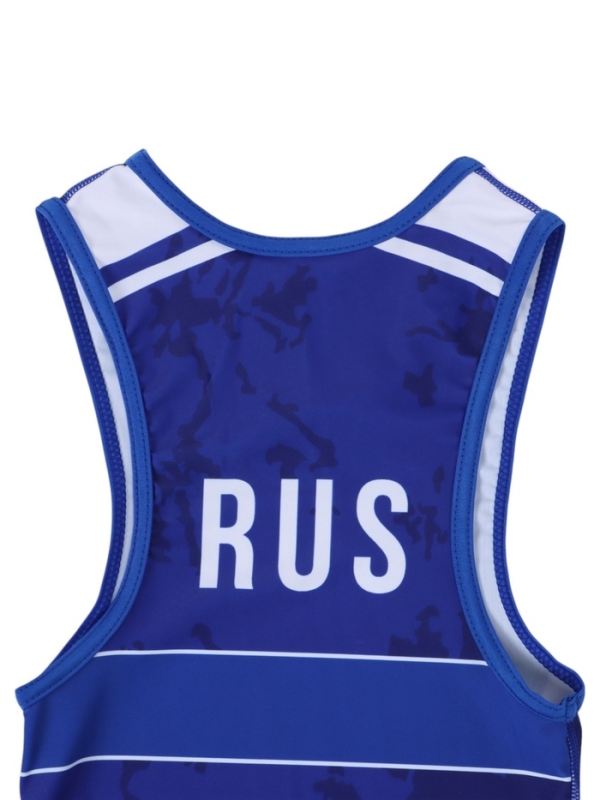 Трико борцовское FIGHT EMPIRE, WT500B, синее, размер 120