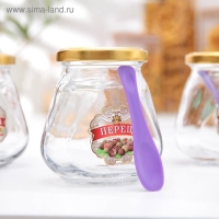 Набор банок для специй &laquo;Соль, перец, паприка, гвоздика&raquo;, 260 мл, 4 шт
