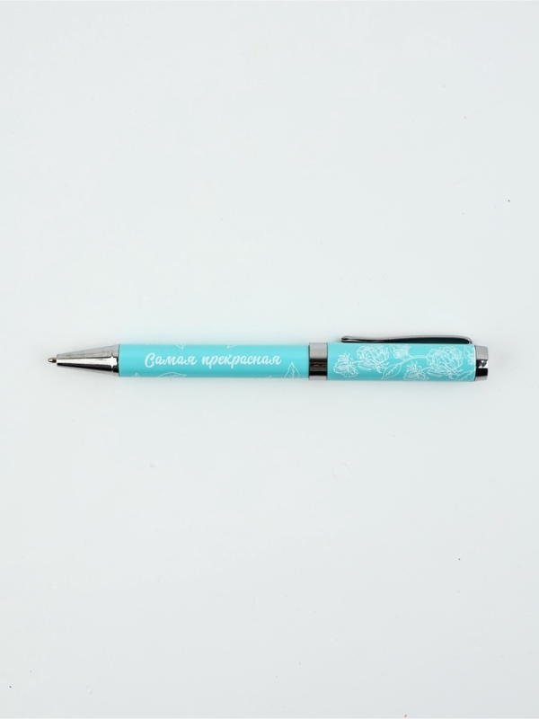 Ручка шариковая синяя паста металлический корпус в коробке &laquo;С 8 МАРТА&raquo;, 1.0 мм