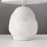 Настольная лампа с абажуром RISALUX &laquo;Аризона&raquo;, 1&times;40 Вт, Е27, белый, 20&times;20&times;32 см