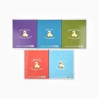 Тетрадь в клетку, 48 л., А5, на скрепке, блок №2 &laquo;Гуси&raquo; МИКС