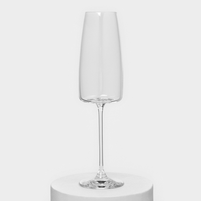 Набор бокалов для шампанского LORD, 340 мл, хрустальное стекло, 4 шт