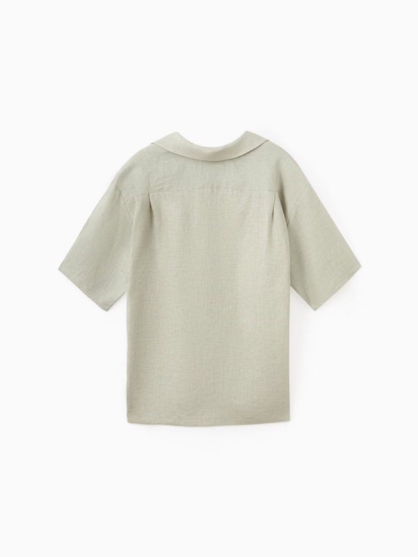 Рубашка мужская с коротким рукавом MIST р.54, цвет бледно-зеленый