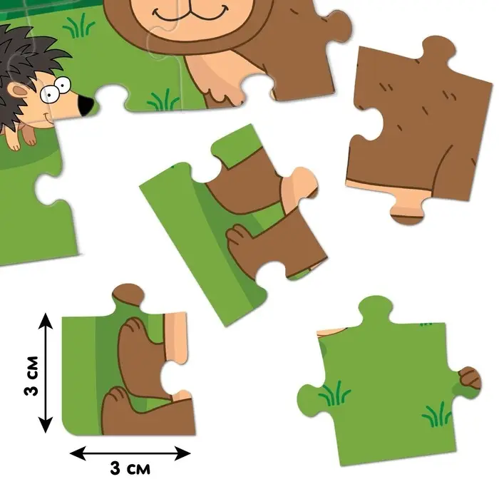 Пазл &laquo;В лесу&raquo;, 24 элемента, Синий трактор