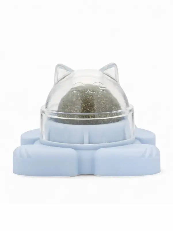 Игрушка для кошек из кошачьей мяты "Большой Кот" на основании, 4,5х6х6 см, синий