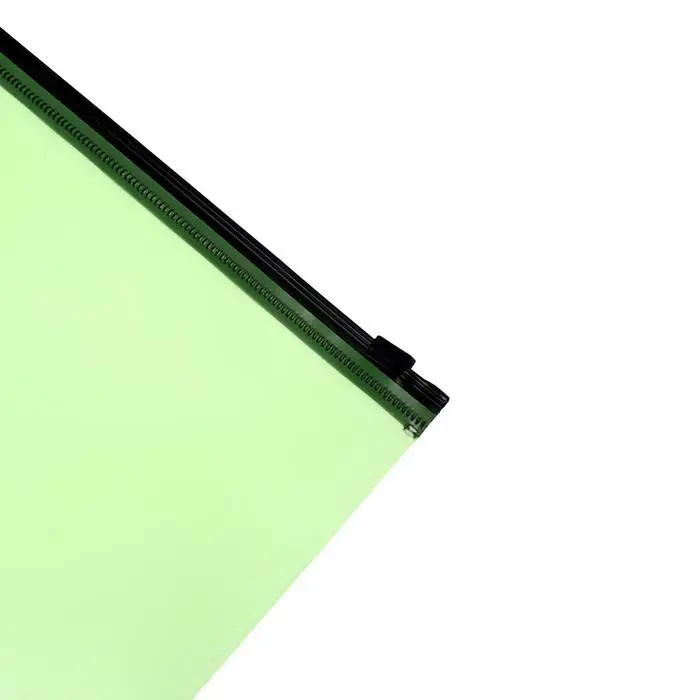 Папка-конверт на ZIP-молнии A5, 150 мкм, Calligrata, салатовый неон