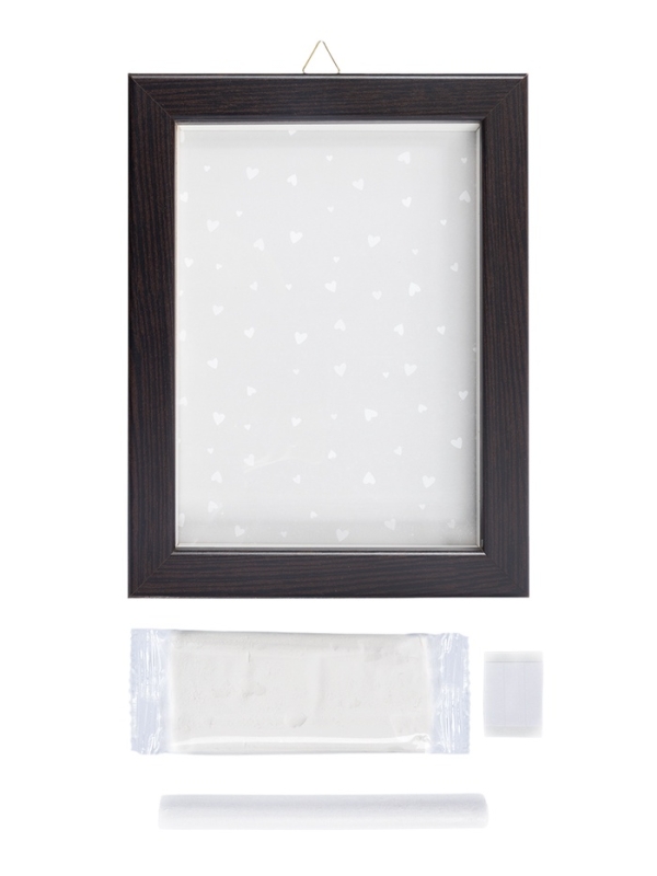 Набор "Лапочка. Слепки ручек вашего малыша Классик" (рамка со стеклом) коричн.рамка 05578