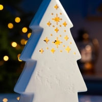 Светодиодная фигура "Волшебная елочка" 20.6х12.5х6, 1 LED, LR44x3(в компл.), Т/БЕЛЫЙ