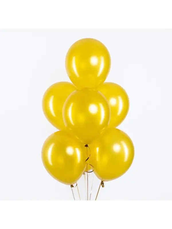 Воздушные шары латексные 12" &laquo;Золото&raquo;, 100 шт.