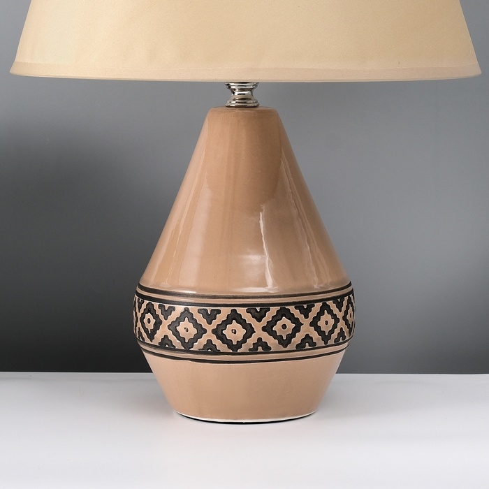 Настольная лампа с абажуром RISALUX &laquo;Джисела&raquo;, Е14, 40 Вт, 28&times;28&times;39 см