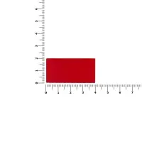 Лейбл из ПВХ Dzeta, S, красный