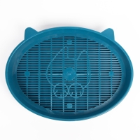 Туалет с сеткой "Киса", 37 х 27 х 4 см, синий Туалет с сеткой "Киса", 37 х 27 х 4 см, синий