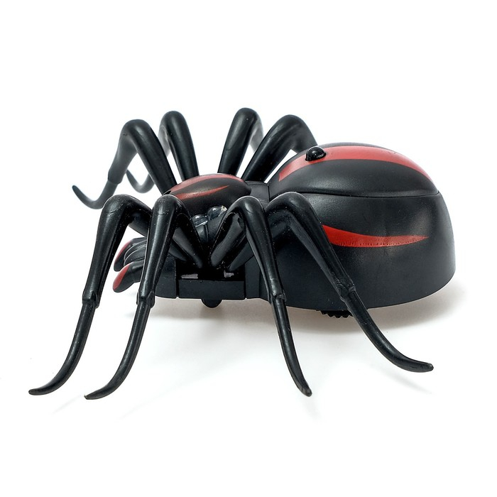 Паук радиоуправляемый &laquo;Черная вдова&raquo;, работает от батареек