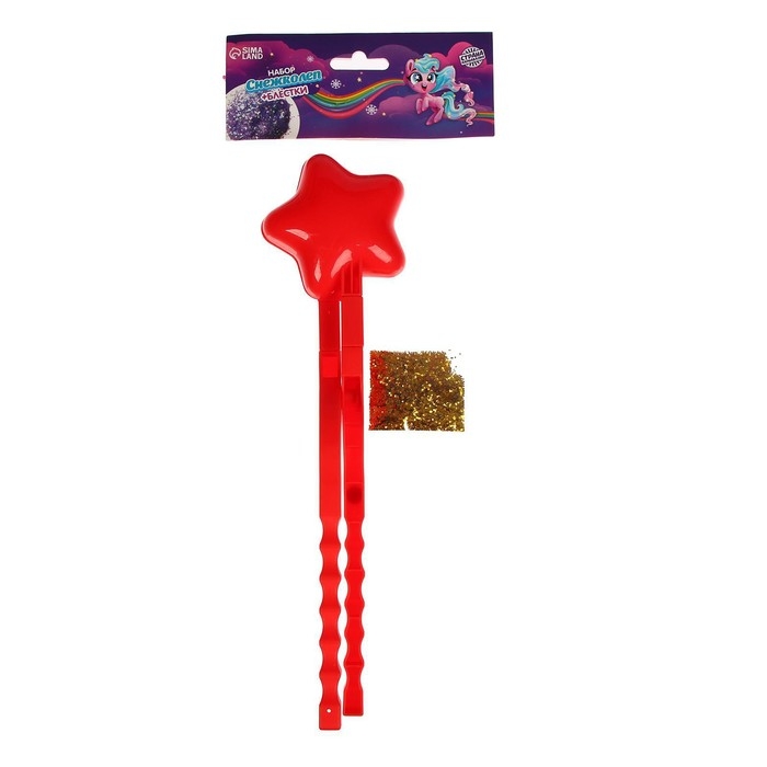 Новогодний подарок. Снежколеп-песколеп &laquo;Звезда&raquo;,30 &times; 8 см+ блёстки 5 г, на новый год