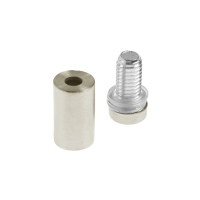 Дистанционный держатель для табличек, 12х25 мм, цвет матовый никель,набор 10 шт. Дистанционный держатель для табличек, 12х25 мм, цвет матовый никель,набор 10 шт.