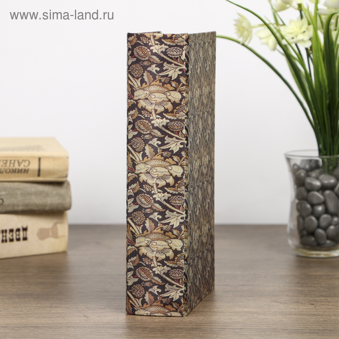 Сейф-книга дерево под шёлк "Чертополох" 21х13х5 см