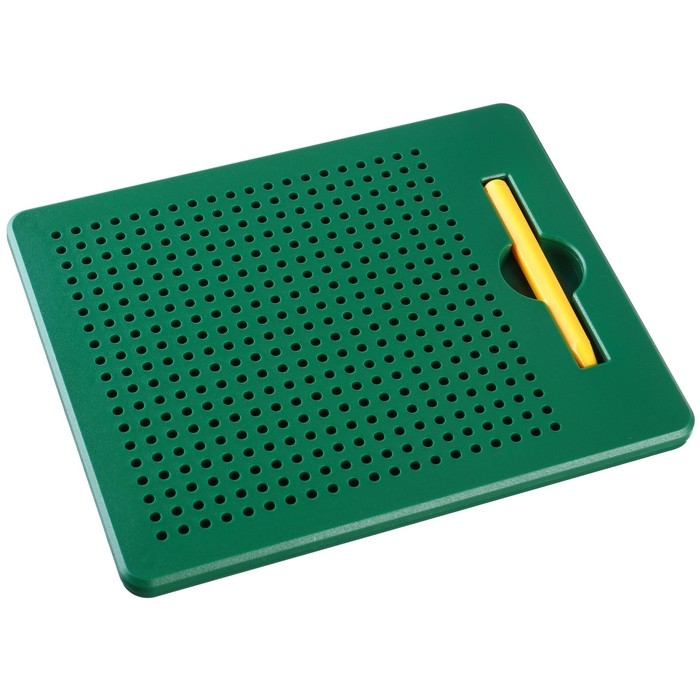 Планшет обучающий &laquo;Магнитное рисование: Ми-ми-мишки&raquo;, 380 отверстий, цвет зелёный