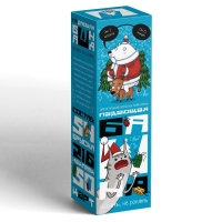 Новогодняя падающая башня &laquo;Новый год: Искать, не ронять&raquo;, 54 бруска, наклейки, 50 карт, 18+