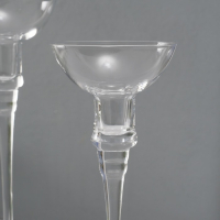 Подсвечник стекло набор 3 шт "Тет-а-тет" высота 26см, 23 см, 20 см Подсвечник стекло набор 3 шт "Тет-а-тет" высота 26см, 23 см, 20 см