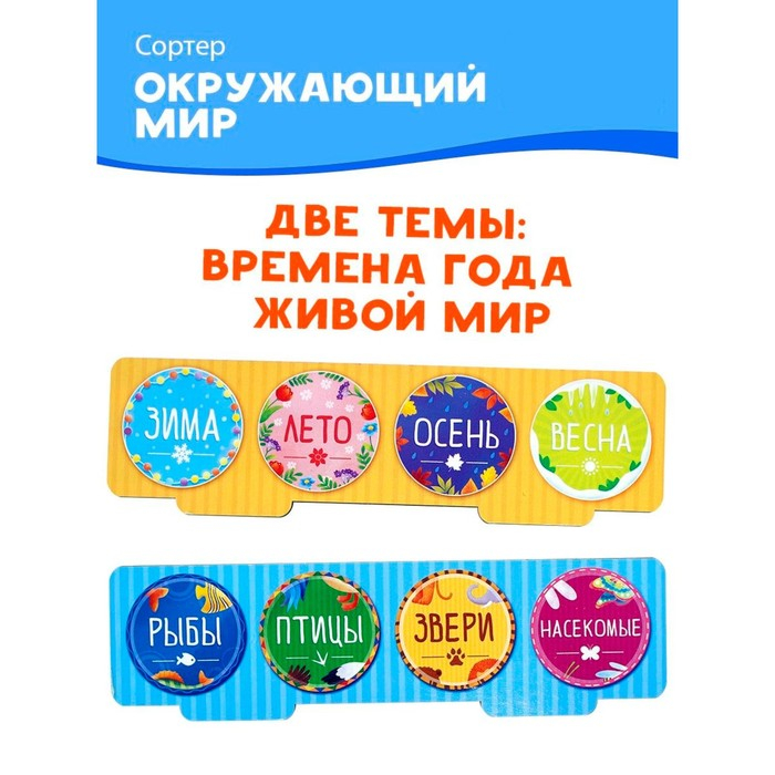 Развивающая игра &laquo;Сортер: Окружающий мир&raquo; 32 фишки