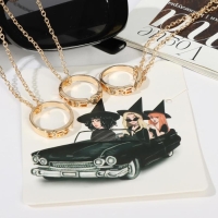 Кулоны «Неразлучники» кольца дружбы, цвет золото, 45 см Кулоны «Неразлучники» кольца дружбы, цвет золото, 45 см