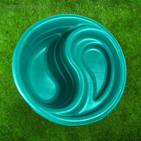 Пруд садовый пластиковый &laquo;Инь-Янь&raquo;, 80 л, зелёный