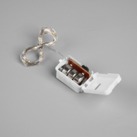 Светодиодная фигура из мишуры &laquo;Звезда красная&raquo; 30 &times; 5 см, 20 LED, батарейки AG10х3 (в комплекте), свечение тёплое белое