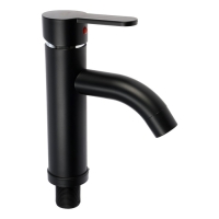 Смеситель для раковины ZEIN Z3653, однорычажный, высота излива 8 см, ABS-пластик, черный Смеситель для раковины ZEIN Z3653, однорычажный, высота излива 8 см, ABS-пластик, черный