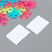 Наклейка фосфорная пластик "Снежинки" набор 20 шт 20х13 см