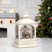 Фигура светодиодная &laquo;Рождество&raquo;, 21х13.3х8.1 см, музыка, батарейки ААх3 (не в комплекте), USB, свечение тёплое белое