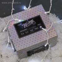 Гирлянда &laquo;Занавес&raquo; 2 &times; 3 м, IP65, УМС, белая нить, 760 LED, свечение белое, 220 В