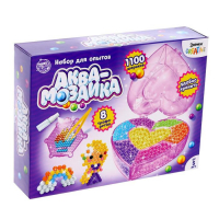 Аквамозаика &laquo;Сердце&raquo;, 8 карточек, 1100 шариков