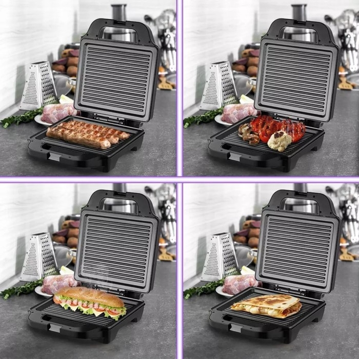 Бутербродница Kitfort КТ-3663, 1400 Вт, антипригарное покрытие, чёрная Бутербродница Kitfort КТ-3663, 1400 Вт, антипригарное покрытие, чёрная