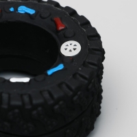 Игрушка пищащая "Покрышка" для собак, 8 см, чёрная Игрушка пищащая "Покрышка" для собак, 8 см, чёрная