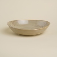 Тарелка глубокая фарфоровая SL Home &laquo;Песчаный бриз&raquo;, 1,3 л, 26&times;24&times;6 см, цвет бежевый