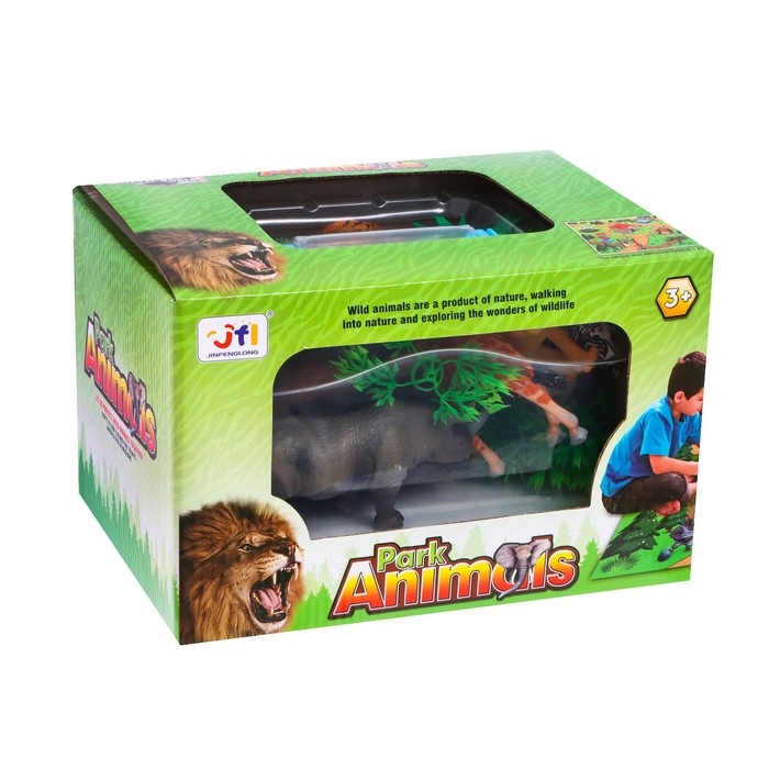 Набор животных &laquo;Зоопарк&raquo;, с ковром