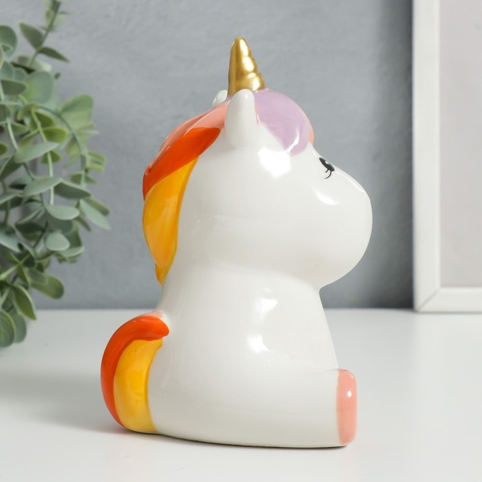 Копилка керамика Копилка керамика "Единорожка с язычком" 12х9х14,7 см