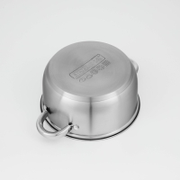 Кастрюля из нержавеющей стали Доляна &laquo;Гретте&raquo;, 2,3 л, d=18 см, с крышкой, капсульное дно, индукция