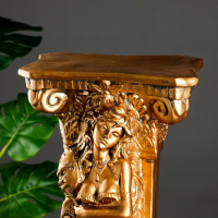 Колонна "С девушкой" бронза 67см Колонна "С девушкой" бронза 67см