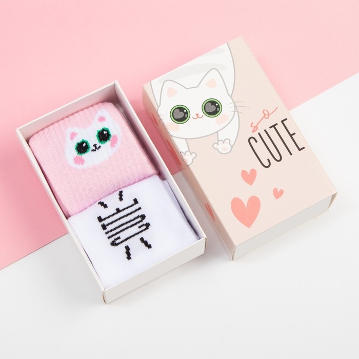 Набор женских носков KAFTAN "Pretty&ldquo; 2 пары, размер 36-39 (23-25 см)