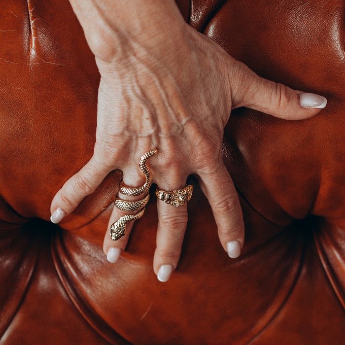 Новый год! Символ года 2025! Кольцо «Змея» ребристая, цвет золото, безразмерное Новый год! Символ года 2025! Кольцо «Змея» ребристая, цвет золото, безразмерное