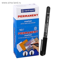 Маркер перманентный 3.3 мм Centropen 2836, линия 2 мм, цвет чёрный Маркер перманентный 3.3 мм Centropen 2836, линия 2 мм, цвет чёрный
