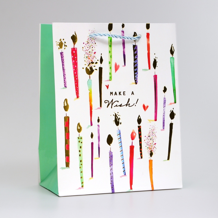 Пакет ламинированный &laquo;Cвечки&raquo;, MS 18 &times; 23 &times; 10 см