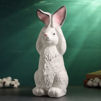 Копилка "Заяц ушастый" белый, 17х18х42см Копилка "Заяц ушастый" белый, 17х18х42см