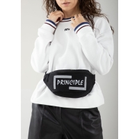 Сумка поясная, текстильная PRINCIPE, 35 х 12 х 5 см, светоотр. нашивки, отд на молнии, чёрная Сумка поясная, текстильная PRINCIPE, 35 х 12 х 5 см, светоотр. нашивки, отд на молнии, чёрная