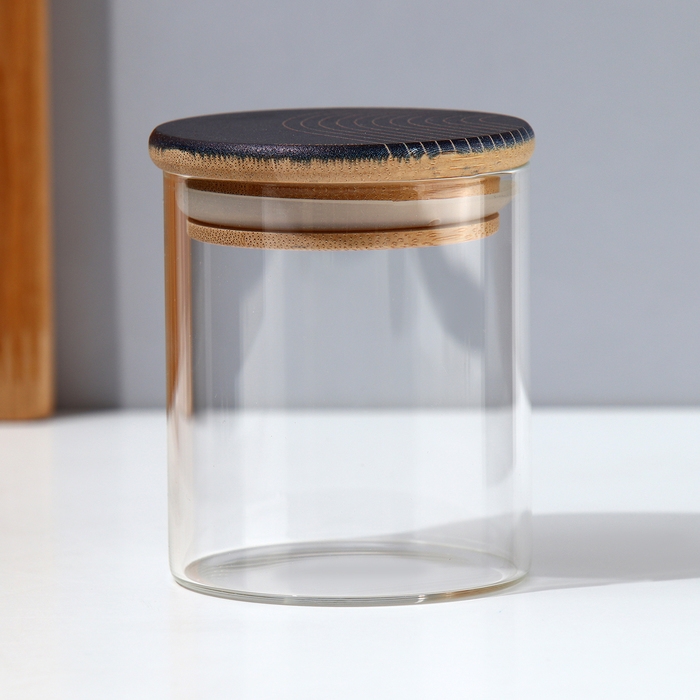 Банка для хранения сыпучих продуктов и круп &laquo;Геометрия&raquo;, 250 мл