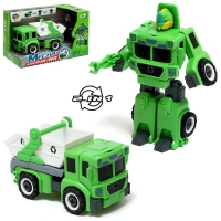 Конструктор винтовой &laquo;Мусоровоз&raquo;, 2 в 1 робот-машина