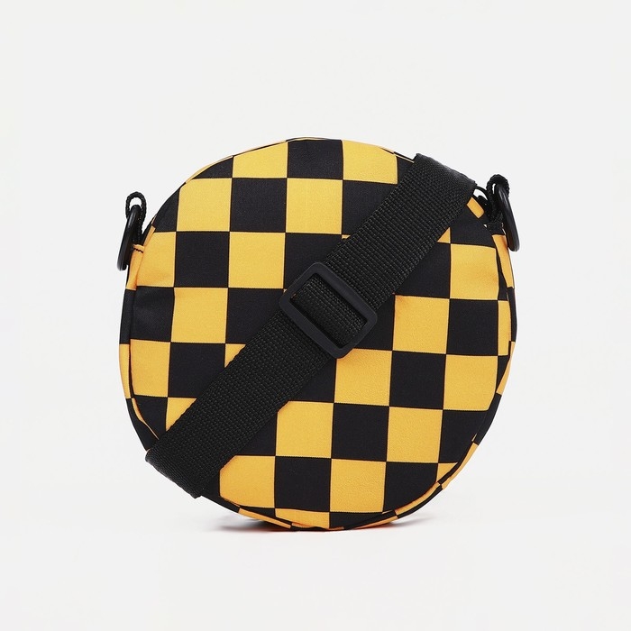 Сумка детская на молнии, наружный карман, регулируемый ремень, цвет чёрный/оранжевый Сумка детская на молнии, наружный карман, регулируемый ремень, цвет чёрный/оранжевый