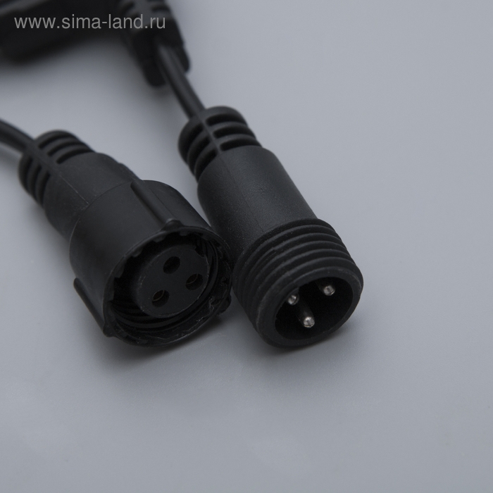 Гирлянда &laquo;Занавес&raquo; 2 &times; 1.5 м, IP65, УМС, тёмная нить, 360 LED, свечение белое, 220 В